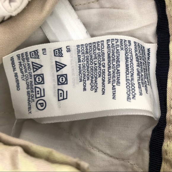 TOMMY HILFIGER WOMEN'S BEIGE PRINT CAPRI PANTS SIZE 8 COTTON - Picture 6 of 7